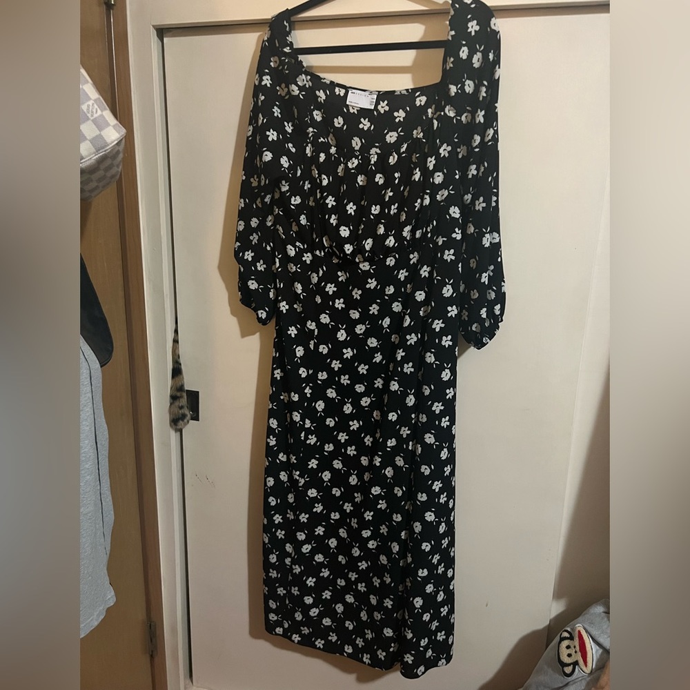 Asos floral print maxi dress size 18